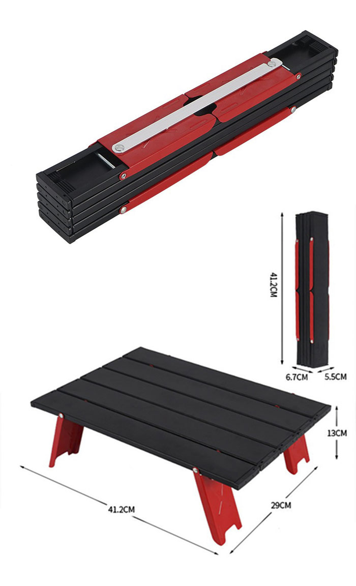 2020 Outdoor Camping Mini Aluminium Metal Picnic Folding Table