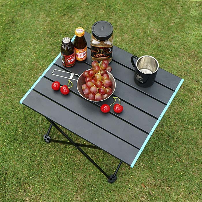 2020 Outdoor Camping Mini Aluminium Metal Picnic Folding Table