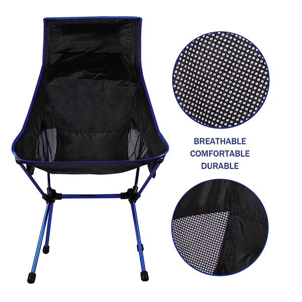 Aluminum Alloy Outdoor Leisure High Back Folding Chair