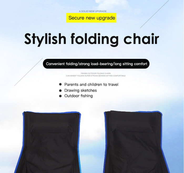 Aluminum Alloy Outdoor Leisure High Back Folding Chair