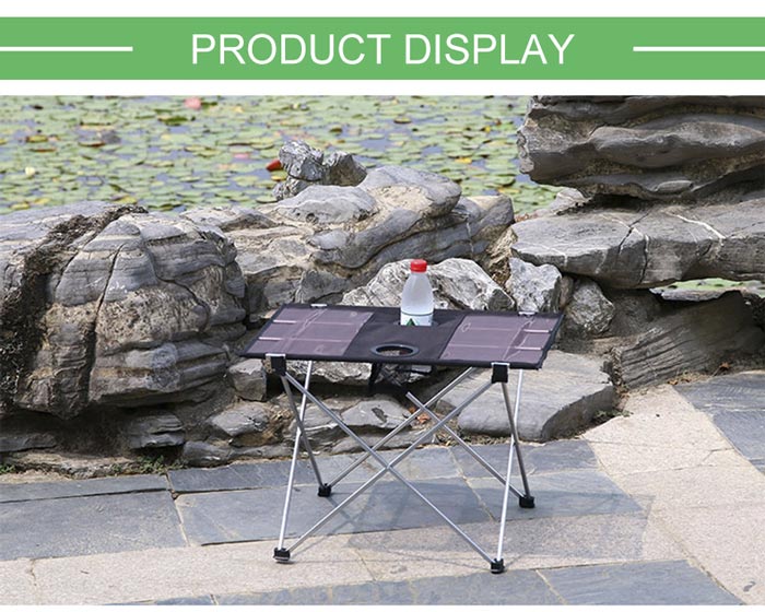 Aluminum Portable Compact Lightweight Folding Roll Up Table