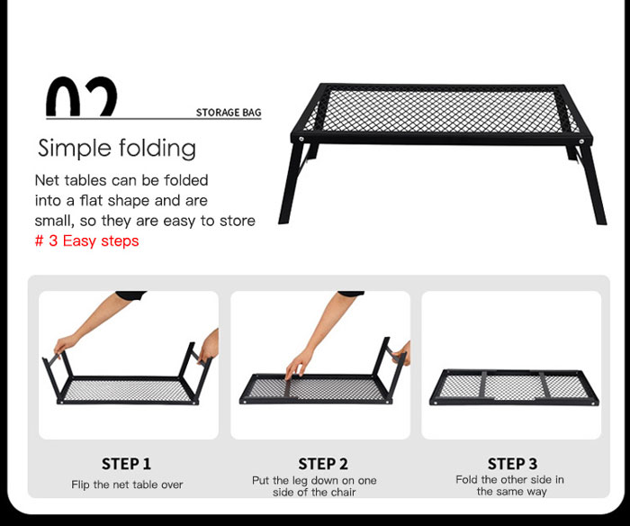 Camping Lightweight Waterproof Portable Portable Folding Table