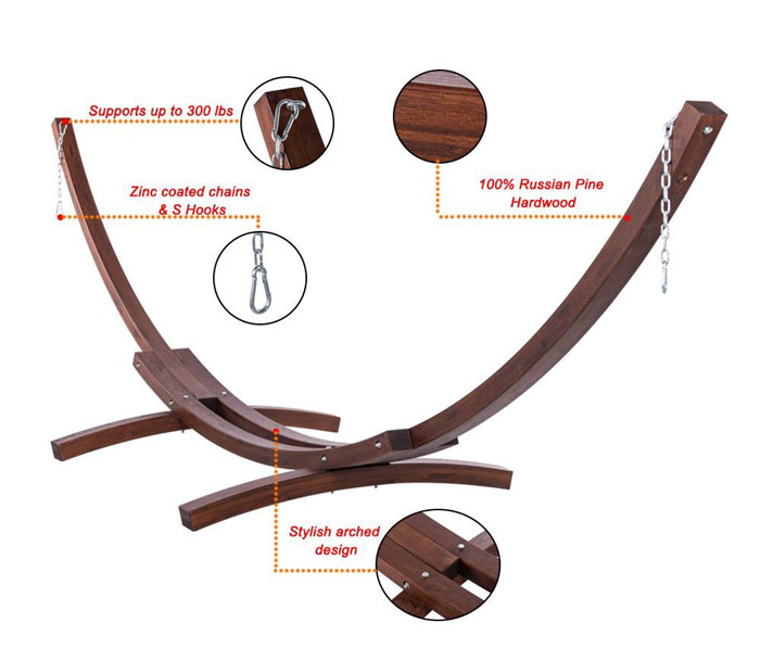 Hammock Wooden Stand HCS007