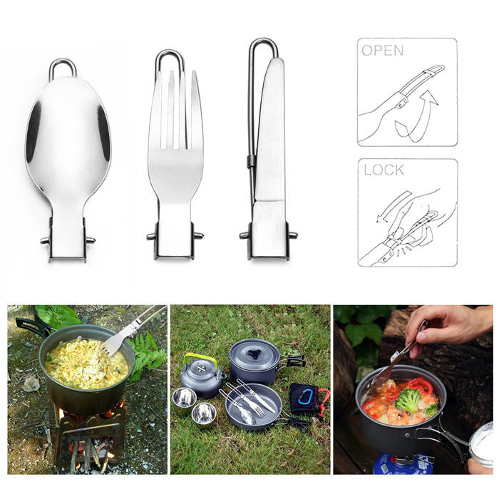 High Quality Aluminium Camping Pot Kitchen Set Cookware