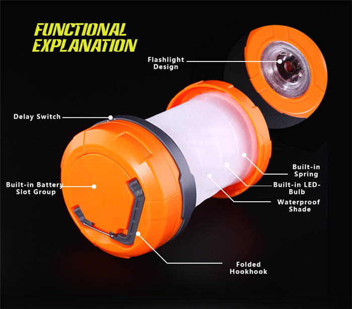 Led Folding Tent Lights And Flashlights Zoom Outdoo