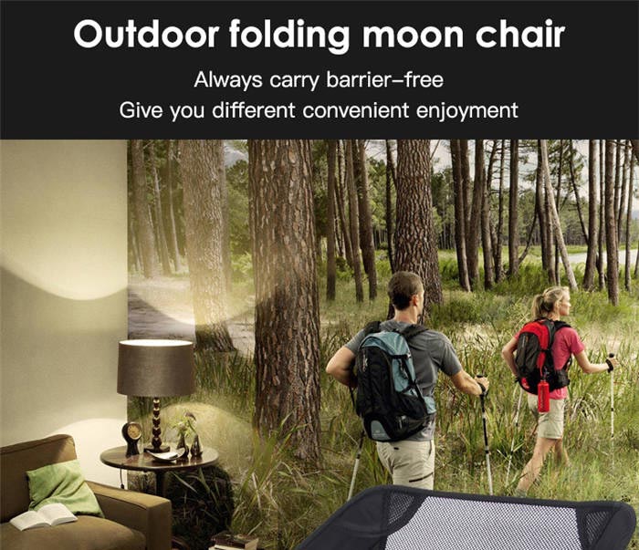 Outdoor Camping And Fishing Portable Folding Moon Chair