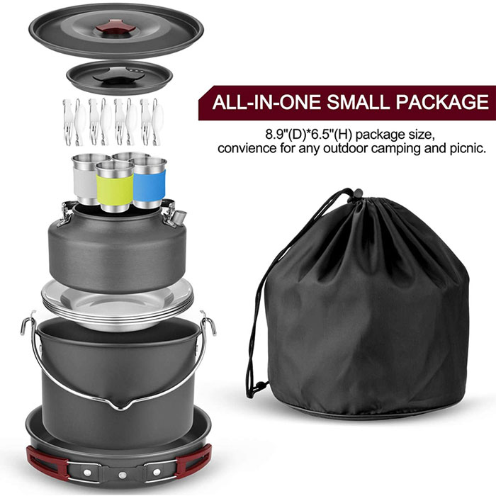 Outdoor Portable Multi-person Picnic Cookware Camping Trip