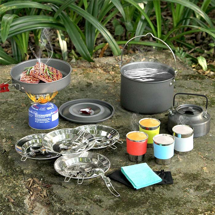 Outdoor Portable Multi-person Picnic Cookware Camping Trip