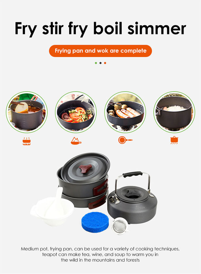 Outdoor Portable Multi-person Picnic Cookware Camping Trip