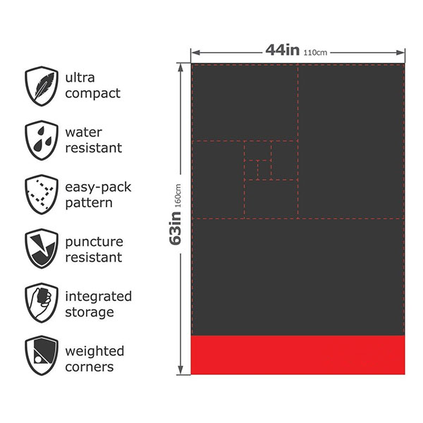 Pocket picnic blanket BM003B,Pocket outdoor blanket ZheJiang Kaisi