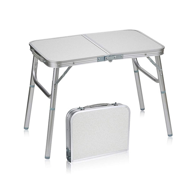 Portable Camping Adjustable Legs Aluminum Alloy Table