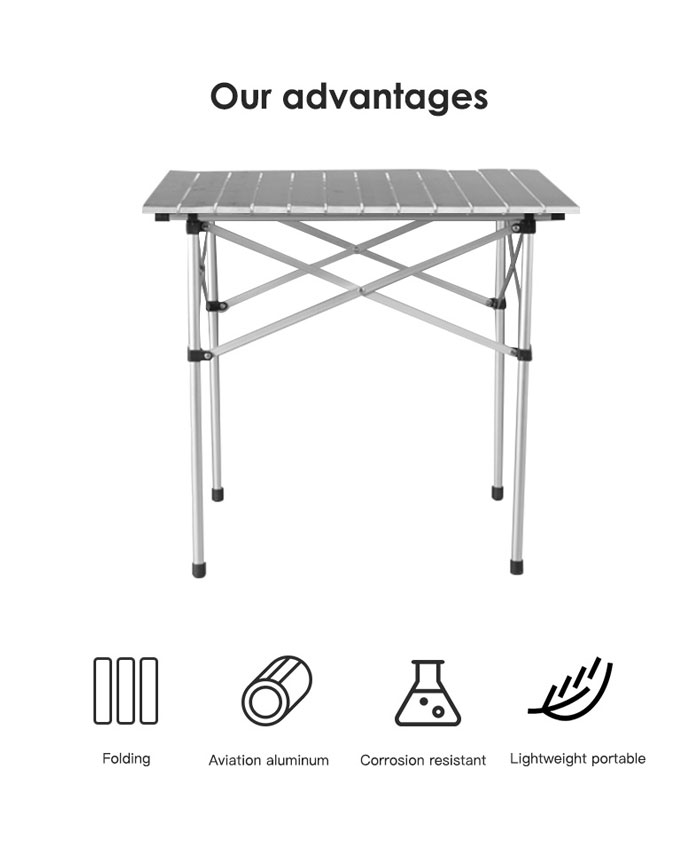 Portable Camping Table For Portable Barbecue Mountaineerin