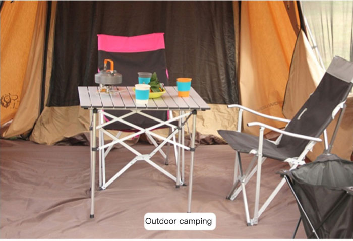 Portable Camping Table For Portable Barbecue Mountaineerin