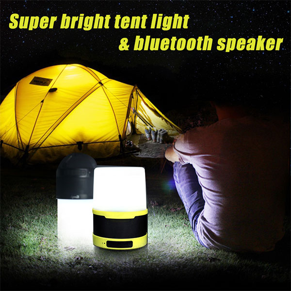 Rechargeable audio camp light multifunctional emergency light