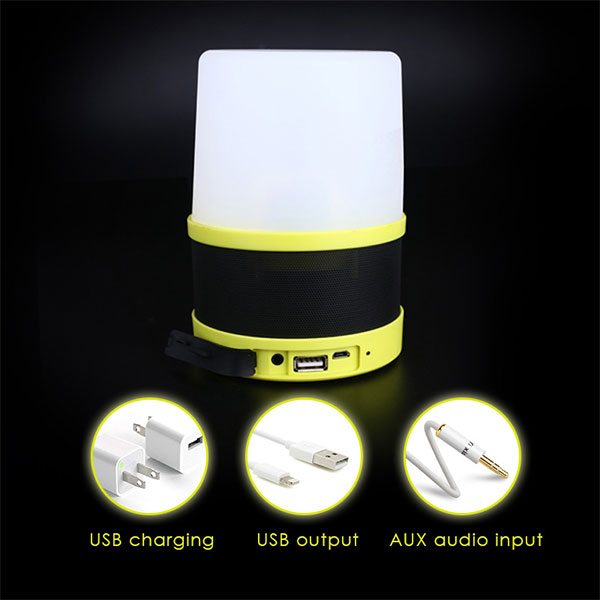 Rechargeable Audio Camp Light Multifunctional Emergency Light