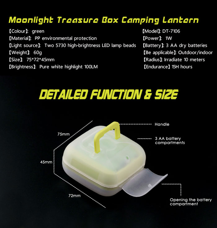 Square Light And Compact Outdoor Camping Camping Te