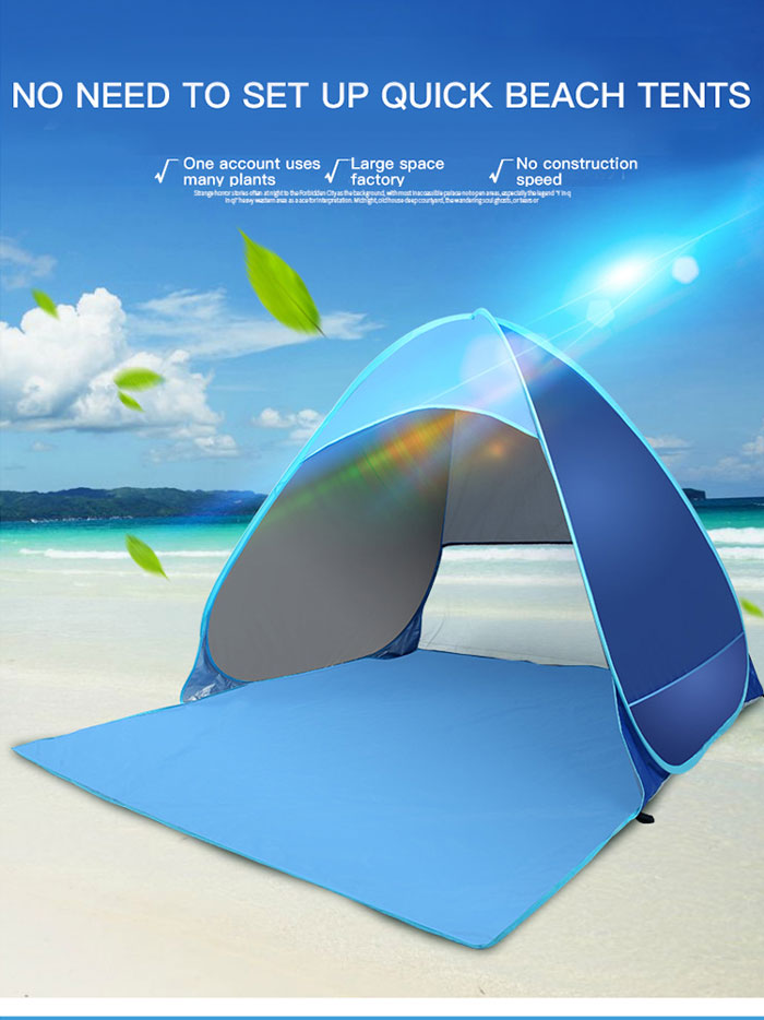 2 Seconds Automatic Speed Opening Of The Sunshade Beach Tent