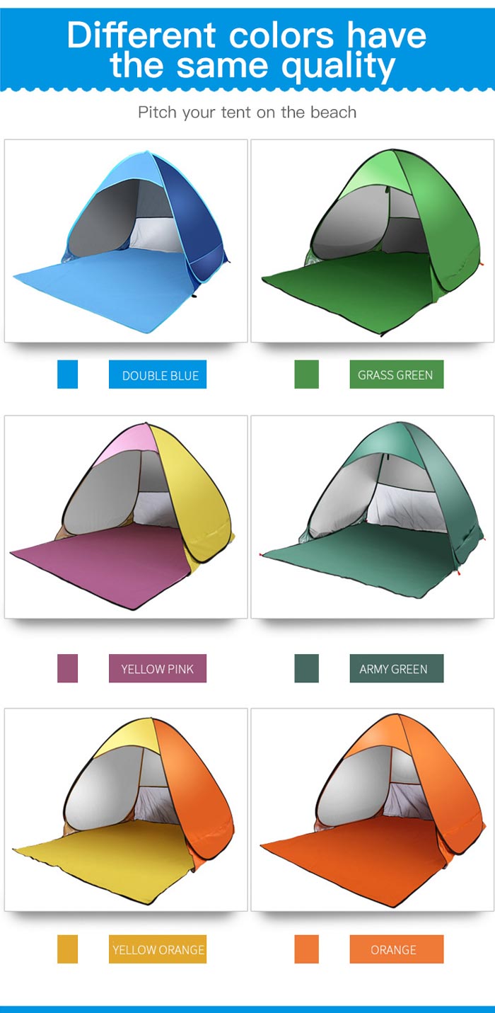 2 Seconds Automatic Speed Opening Of The Sunshade Beach Tent