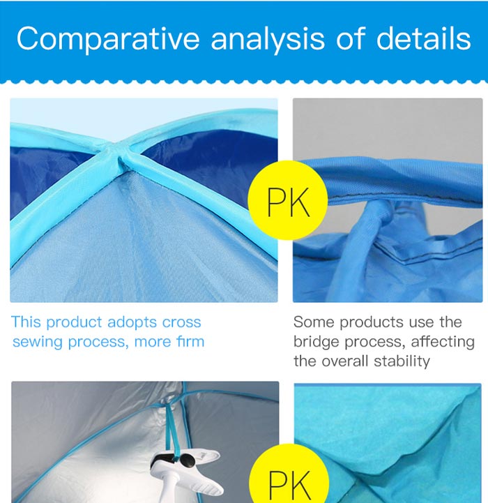 2 Seconds Automatic Speed Opening Of The Sunshade Beach Tent
