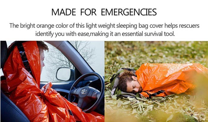 2020 Use As Emergency Bivy Sack Survival Sleeping Bag