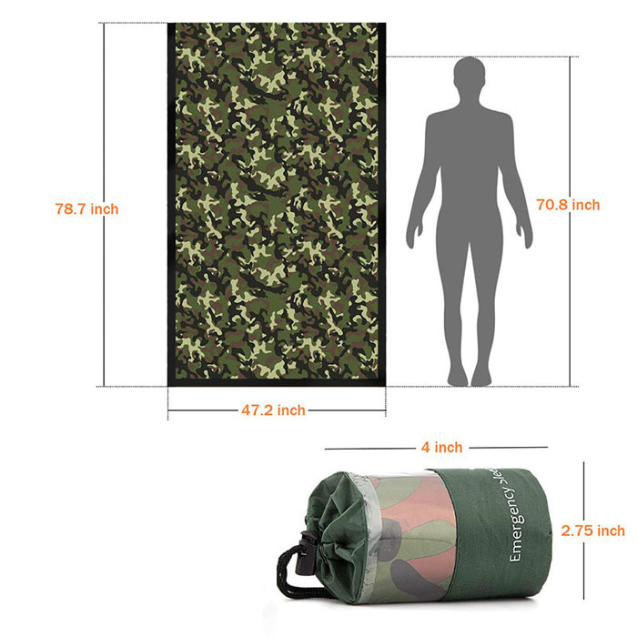 2020 Use As Emergency Bivy Sack Survival Sleeping Bag