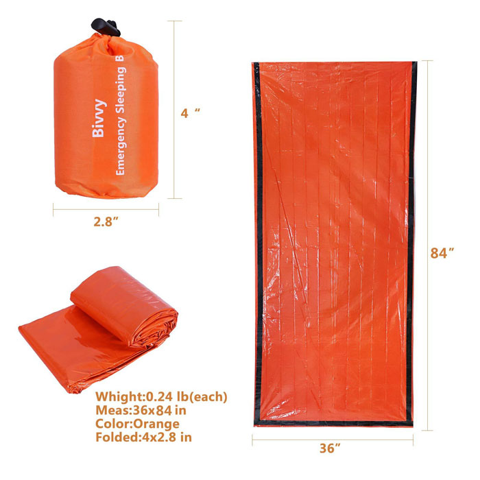 2020 Use As Emergency Bivy Sack Survival Sleeping Bag