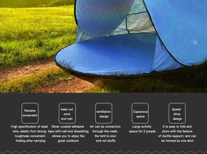 Automatic Building-free And Quick-opening Uv-proof Outdoor Tent