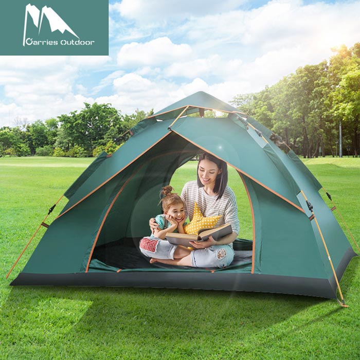 Automatic Outdoor Sport Family 3-4 Person House Fast Popup Instant Camp Tent