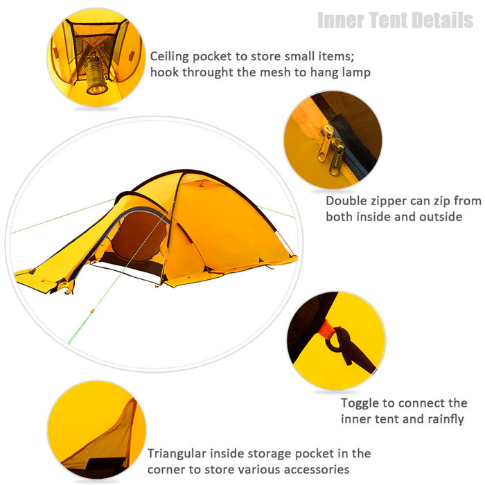 Camping Mountaineering Rainstorm Prevention Double-layer Multi Tent