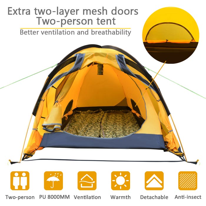 Camping Mountaineering Rainstorm Prevention Double-layer Multi Tent