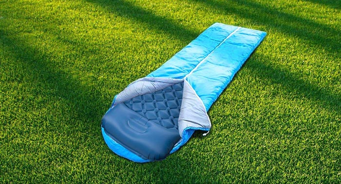 Durable Tear-resistant Sleeping Pad With Pillow Outdoor