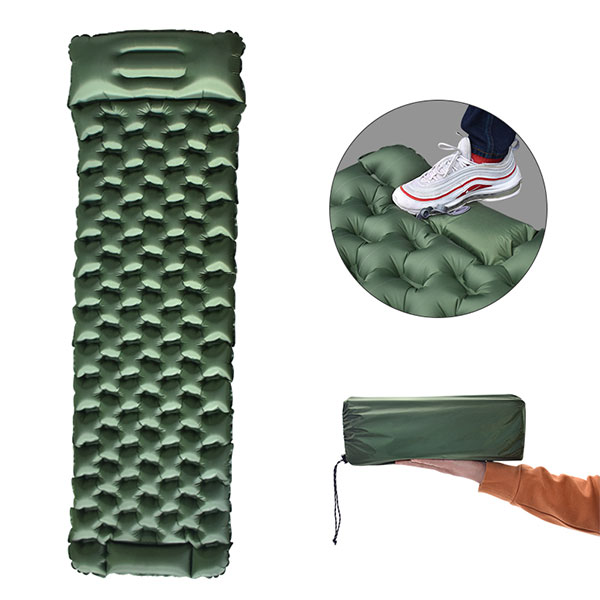 Easy Inflatable With Built-in Foot Pump Extra Thick Sleeping Pad