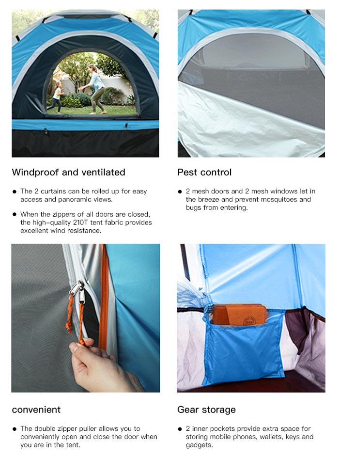 Folding Simple Automatic Quick Opening Outdoor Camping Tent