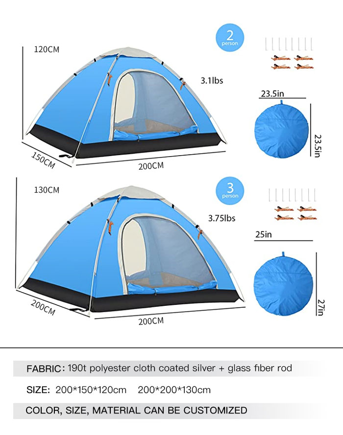 Folding Simple Automatic Quick Opening Outdoor Camping Tent