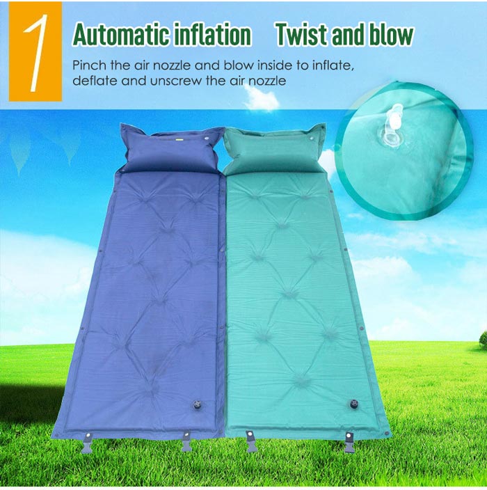 Inflatable Cushion Outdoor Tent Pad Camping Sleeping Pad