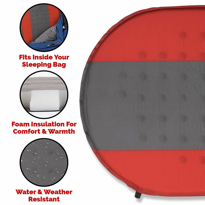 Inflating Camping Mat - Foam Sleeping Pad