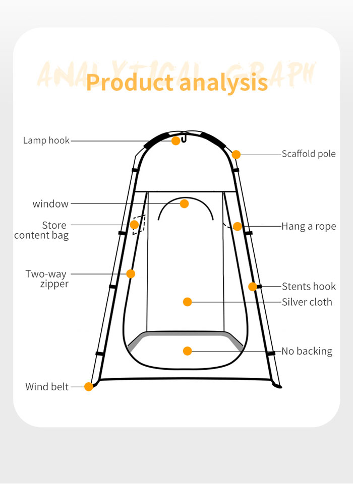 New Style Dressing Bathing Tent Set Up Mobile