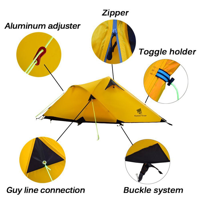 Nylon Light Camping Hiking Backpack Easy To Build Tent