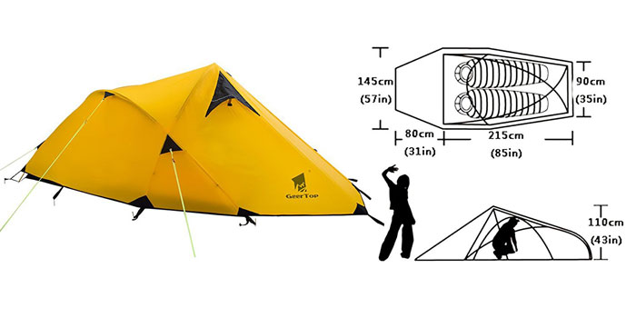 Nylon Light Camping Hiking Backpack Easy To Build Tent