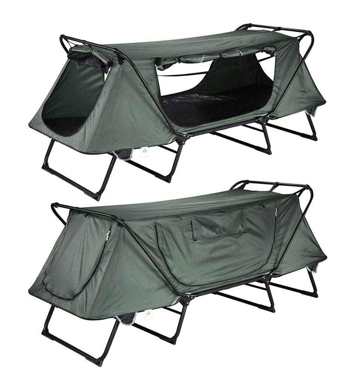  Outdoor Camping Waterproof Portable Ventilated Folding Cot Tent