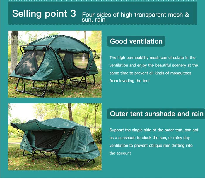 Outdoor Camping Waterproof Portable Ventilated Folding Off Tent