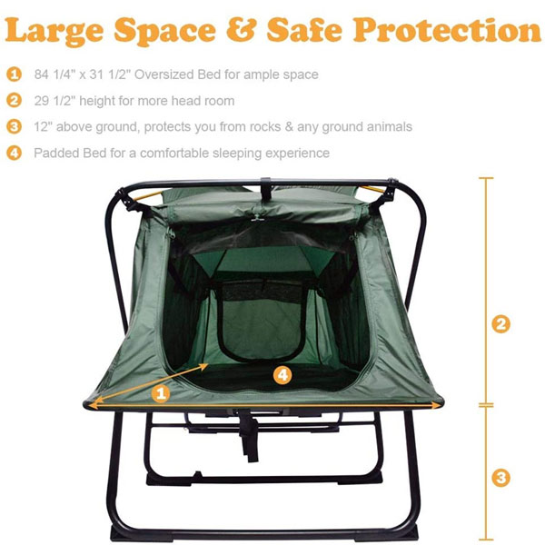 Outdoor camping waterproof portable ventilated folding off