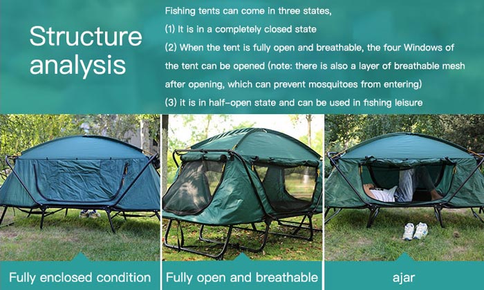 Outdoor Camping Waterproof Portable Ventilated Folding Off Tent