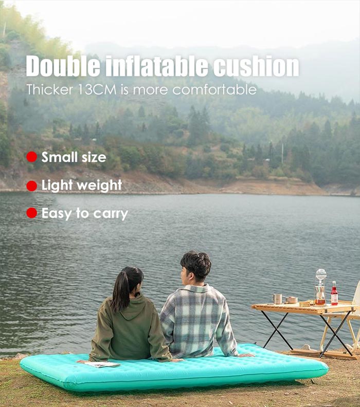 Outdoor Can Be Spliced And Portable Single And Inflatable Sleeping Pad