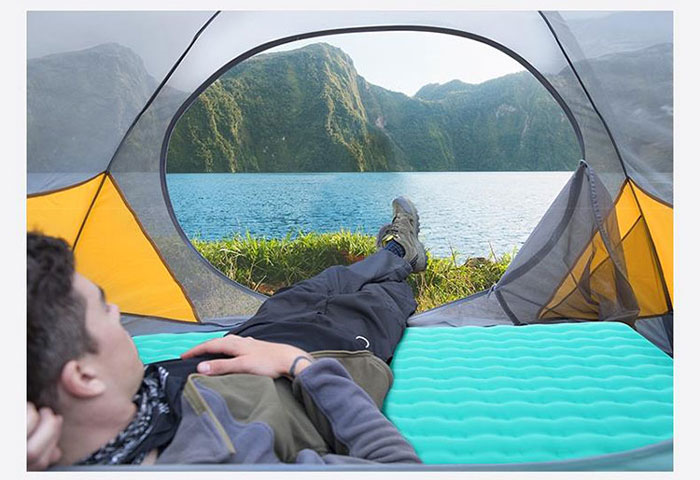 Outdoor Can Be Spliced And Portable Single And Inflatable Sleeping Pad