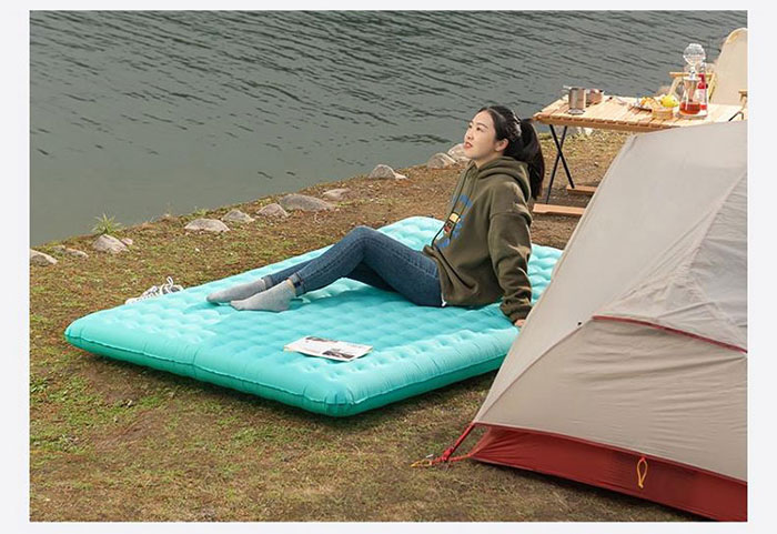 Outdoor Can Be Spliced And Portable Single And Inflatable Sleeping Pad