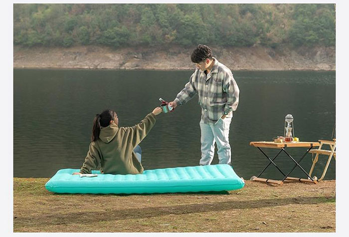 Outdoor Can Be Spliced And Portable Single And Inflatable Sleeping Pad