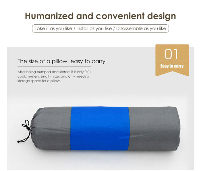 Outdoor Can Be Spliced And Portable Single And Self-inflatable Sleeping Pad