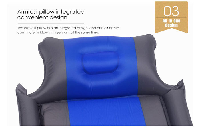 Outdoor Can Be Spliced And Portable Single And Self-inflatable Sleeping Pad
