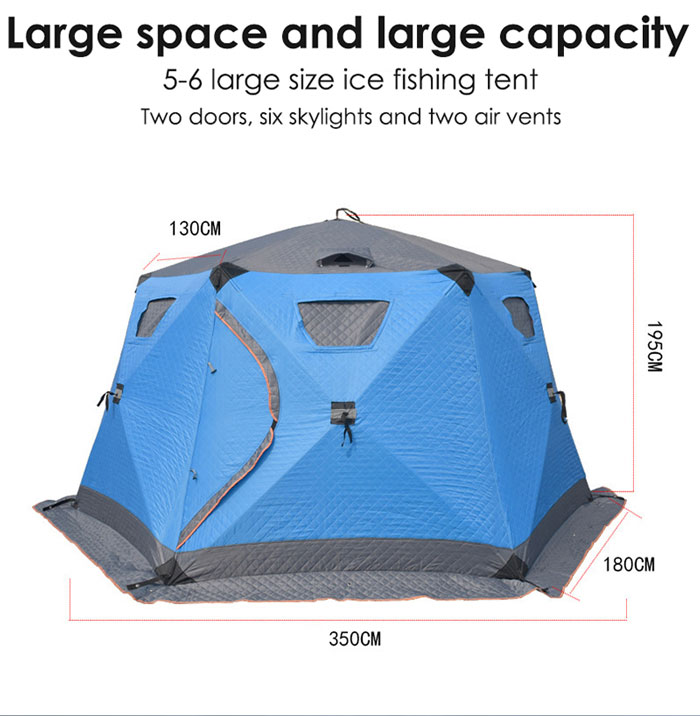 Outdoor Cold And Windproof Ice Fishing Camping Thickened Tent